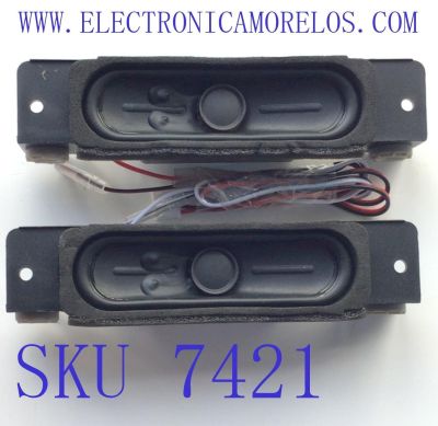 KIT DE BOCINAS PARA TV VIZIO (2 PZ) / NUMERO DE PARTE 6916B0004L000 / 6Ω 10W / V03-B3 / PANEL V400HJ9-D03 REV:C1 / MODELO D40F-J09	